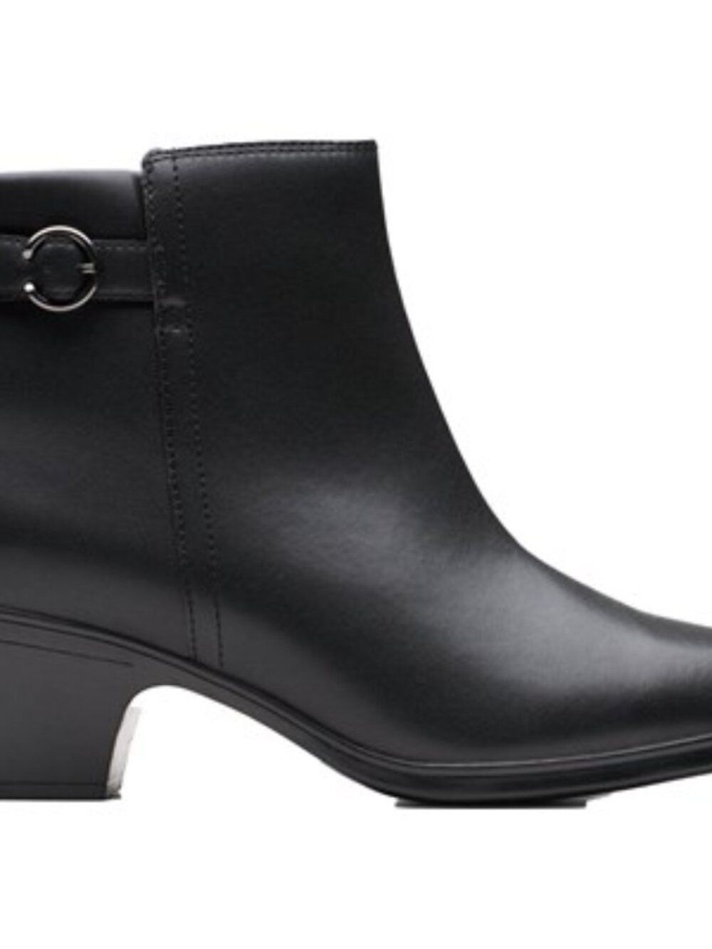 Clarks - Womens Emily 2 Belle Boot, size 9.5W US womens, color black.